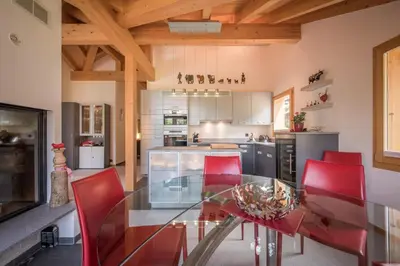 Küche/Küchenzeile in der Unterkunft Chalet Fortuna 4 Penthouse