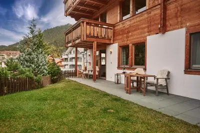 Ein Balkon oder eine Terrasse in der Unterkunft Chalet Sole