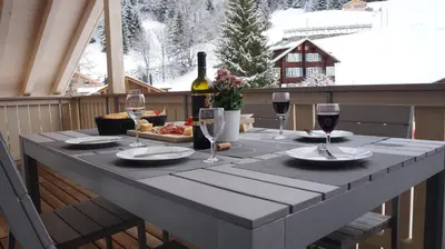 Getränke in der Unterkunft Chalet Brunner Penthouse