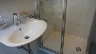 Ein Badezimmer in der Unterkunft Chalet Fortuna 2