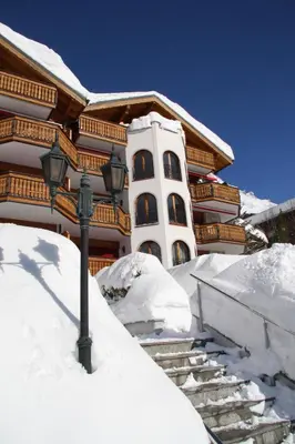 Chateau Leukerbad im Winter