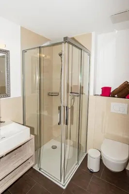 Ein Badezimmer in der Unterkunft Chalet la cordée