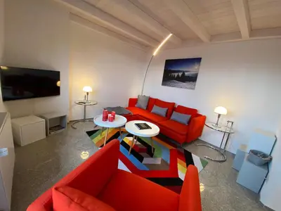 TV/Unterhaltungsangebot in der Unterkunft Crans-Montana Stunning Southview Flat