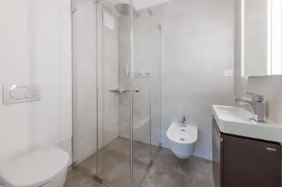Ein Badezimmer in der Unterkunft Haus Sonnheim