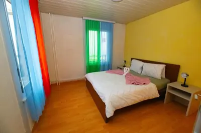 Ein Bett oder Betten in einem Zimmer der Unterkunft Residence Villa Flora