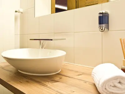 Ein Badezimmer in der Unterkunft Hotel Plateau Rosa