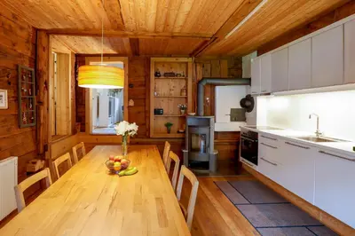 Küche/Küchenzeile in der Unterkunft Apartment Werlen