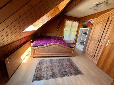 Ein Bett oder Betten in einem Zimmer der Unterkunft Pony Hof