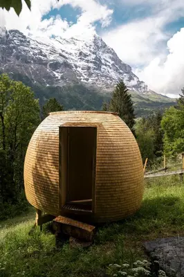 Ein allgemeiner Bergblick oder ein Berglick von des Hostels aus