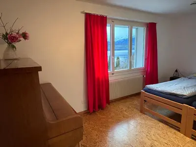 Ein Bett oder Betten in einem Zimmer der Unterkunft Lakeviewhouse