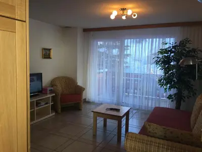 Ein Sitzbereich in der Unterkunft Haus Colmar