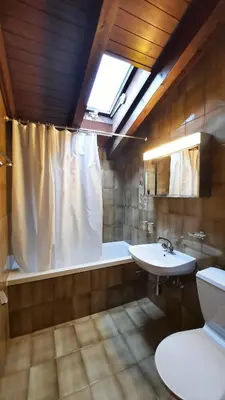 Ein Badezimmer in der Unterkunft Charmant appartement au coeur de Vercorin