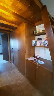 Küche/Küchenzeile in der Unterkunft Charmant appartement au coeur de Vercorin