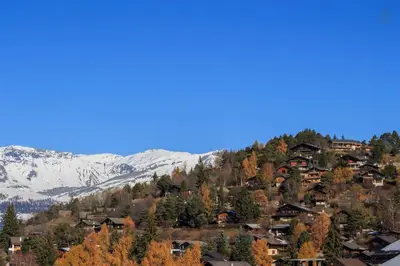 Ein allgemeiner Bergblick oder ein Berglick von der Ferienwohnung aus