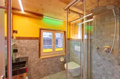 Ein Badezimmer in der Unterkunft Chalet Schtuba