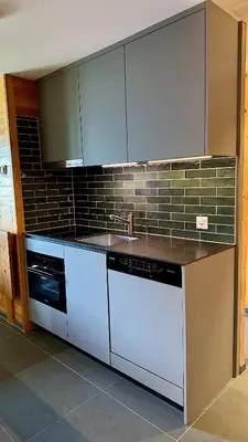 Küche/Küchenzeile in der Unterkunft Alpenchalet Trutmundi undri