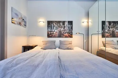 Ein Bett oder Betten in einem Zimmer der Unterkunft Residence Tsaumiau, 3BR, Perfect View, Skilift 170m!