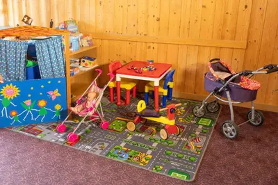 Der Kid's Club in der Unterkunft Jungfrau Lodge, Annex Crystal