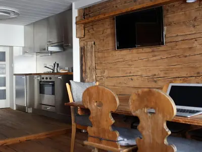 Küche/Küchenzeile in der Unterkunft Chalet Swiss Andermatt