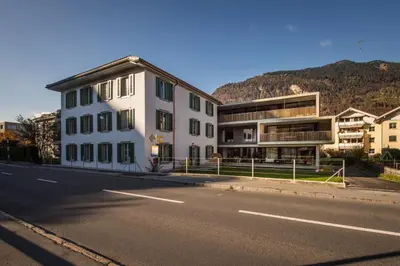 Ein allgemeiner Bergblick oder ein Berglick von der Ferienwohnung aus