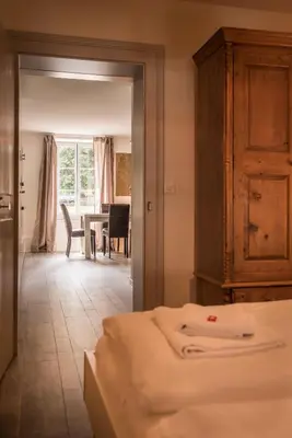 Ein Bett oder Betten in einem Zimmer der Unterkunft Dependance West