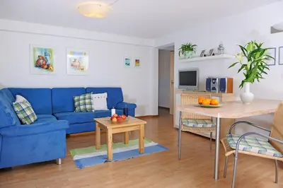 Ein Sitzbereich in der Unterkunft Haus Leopold