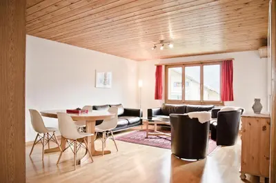 Ein Sitzbereich in der Unterkunft Apartment Aare 3.5 by GriwaRent AG