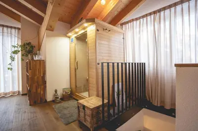 Ein Bett oder Betten in einem Zimmer der Unterkunft Chalet Talisman