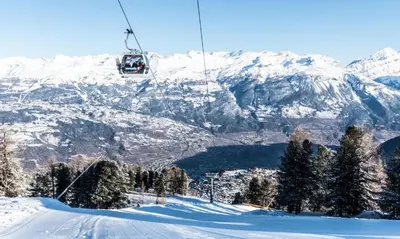 Appartement à 200m de la télé-cabine de Vercorin im Winter