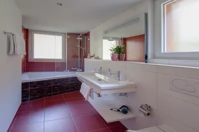 Ein Badezimmer in der Unterkunft Haus Powder Snow