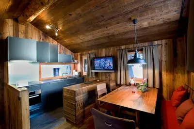 TV/Unterhaltungsangebot in der Unterkunft Chalet Z'Gogwärgji
