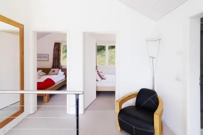 Ein Bett oder Betten in einem Zimmer der Unterkunft Chalet Hannegg Penthouse