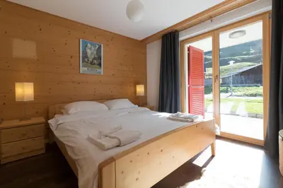 Ein Bett oder Betten in einem Zimmer der Unterkunft Chalet Brunner 3