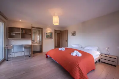 Ein Bett oder Betten in einem Zimmer der Unterkunft Chalet Brunner 4