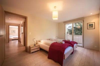 Ein Bett oder Betten in einem Zimmer der Unterkunft Chalet Brunner 4