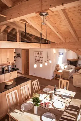 Küche/Küchenzeile in der Unterkunft Chalet Aquila 8 Penthouse