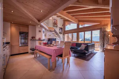 Küche/Küchenzeile in der Unterkunft Chalet Aquila 7 Penthouse