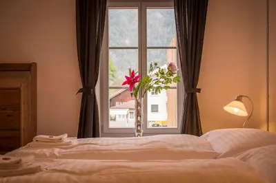 Ein Bett oder Betten in einem Zimmer der Unterkunft Dependance Penthouse
