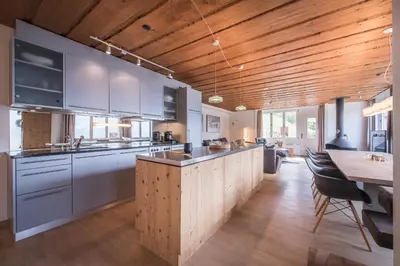 Küche/Küchenzeile in der Unterkunft Schweizerheim Residence 11
