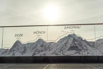 Ein allgemeiner Bergblick oder ein Berglick von der Ferienwohnung aus