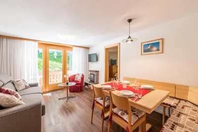 Ein Sitzbereich in der Unterkunft Apartment Balma 3 rooms near Gondelbahn
