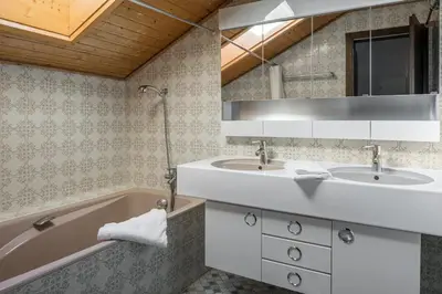 Ein Badezimmer in der Unterkunft Alpenglück 51