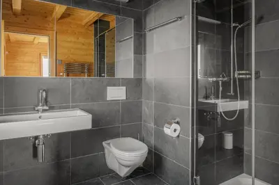 Ein Badezimmer in der Unterkunft Nachtigall OG