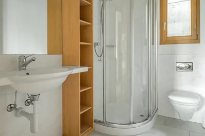 Ein Badezimmer in der Unterkunft Sunnenstrahl EG
