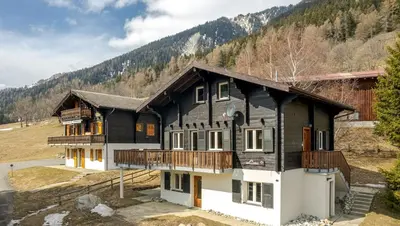 Ein allgemeiner Bergblick oder ein Berglick von der Ferienwohnung aus