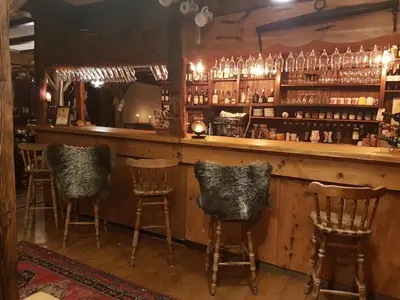 Lounge oder Bar in der Unterkunft Pension Gimmelwald