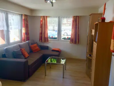 Ein Sitzbereich in der Unterkunft Chalet Sunstar
