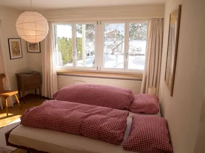 Ein Bett oder Betten in einem Zimmer der Unterkunft Ferienwohnung Bim Stei