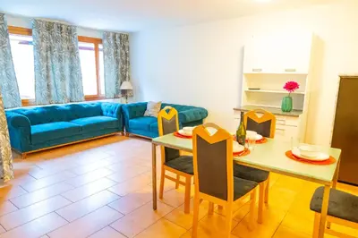 Ein Sitzbereich in der Unterkunft Blumenstrasse 22