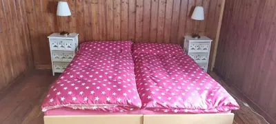 Ein Bett oder Betten in einem Zimmer der Unterkunft Wettermatte